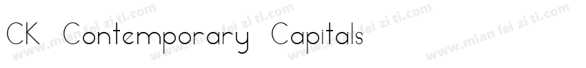 CK Contemporary Capitals字体转换